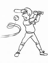 Baseball Coloring Pages Bat Batter Kids Printactivities Printable Gif Appear Printables Printed Print Only When Will Do Popular sketch template