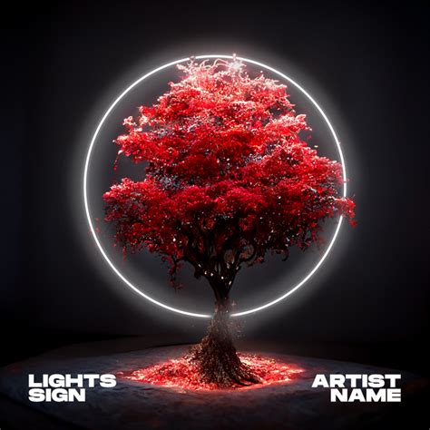 lights sign album cover art design coverartworks