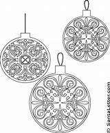 Christmas Coloring Ornaments Pages Ornament Printable Glass Stained Colouring Color Teens Great Saran Wrap Adults Powered Decorations Getcoloringpages Choose Board sketch template
