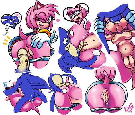 Rule 34 Amy Rose Anthro Ass Balls Breasts Clothing Cum