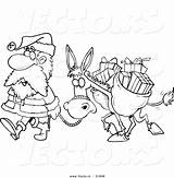 Coloring Donkey Outlined Toonaday sketch template