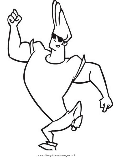 johnny bravo coloring pages