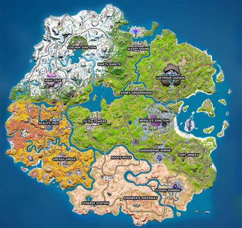 fortnite map locations chapter  season   game commands