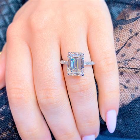 carat emerald cut diamond ring wachler diamonds