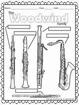 Woodwind Instruments Orchestra sketch template