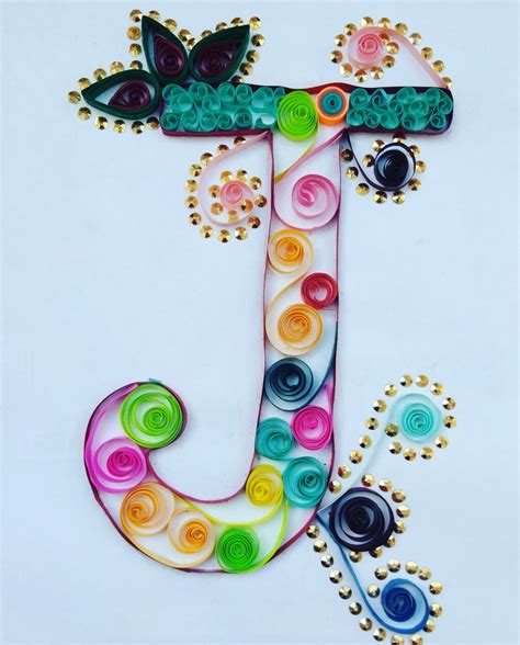 quilling letter design   crafts crafternoon craft time