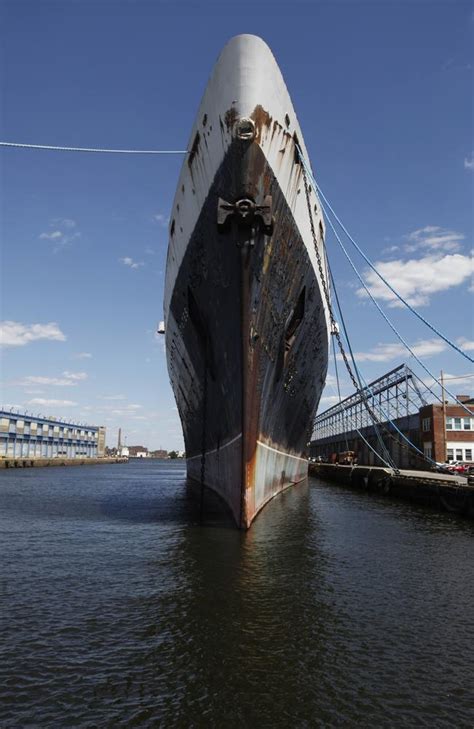 historic rusting ocean liner   restored  luxury