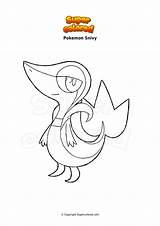 Taillow Snivy Supercolored sketch template