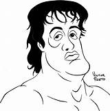 Rocky Balboa Coloring Pages Template sketch template