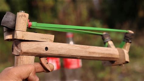 wooden sniper rifle amazing slingshot power diy youtube