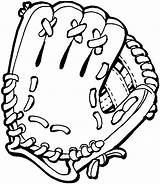 Baseball Coloring Pages Kids Print Printable Color Glove Softball Special sketch template