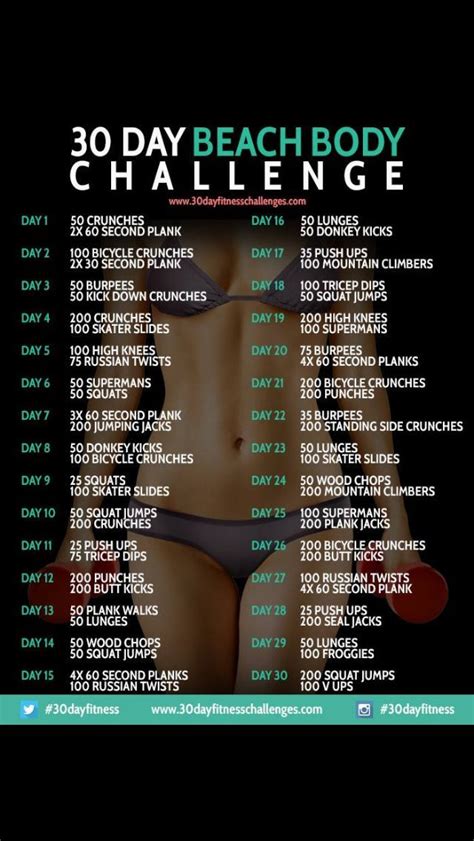 30 Day Beach Body This Sounds Like A Great Challenge