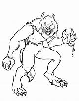 Werewolf Lupo Mannaro Lobisomem Headless Horseman Colorare Disegni Colorir Werewolves Ausmalen Bambini Sangue sketch template