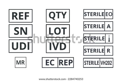 set medical symbols graphical symbols medical stock vector royalty