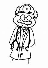 Coloring Doctor Pages Kids Doctors Popular sketch template