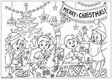 Christmas Coloriage Happy Joyeux Coloring Weihnachten Jul God Frohe Malvorlage Målarbild Kleurplaat Noel Noël Ausmalbilder Zalig Kerstfeest Bilder Imprimer Dessin sketch template