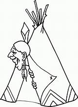 Ausmalbilder Indianer Cherokee Coloringhome sketch template