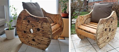 tutoriel fabriquez  fauteuil original avec  touret en bois hfr