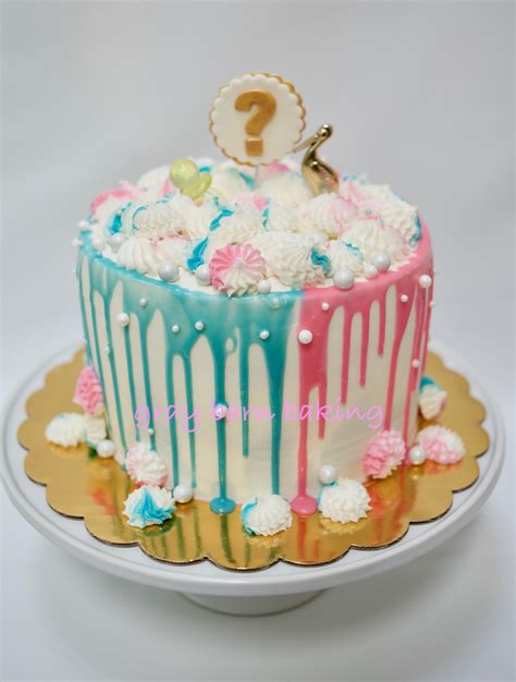 gender reveal cake… a gray barn baking