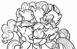 Little Pony Happy Hugs Pages2color Pages Cookie Copyright sketch template