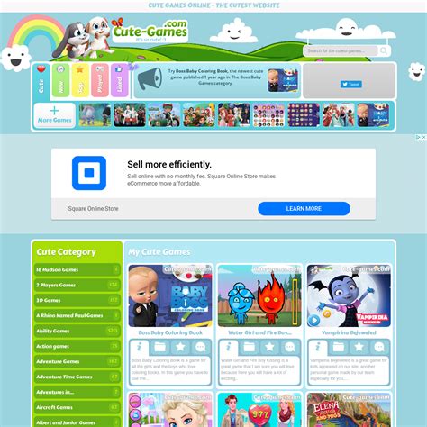 cute games   cutest website archived