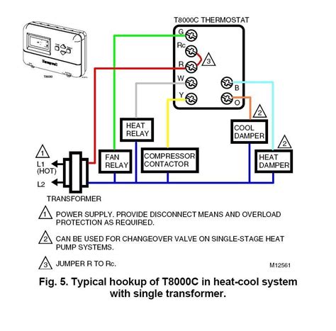 honeywell thermostat wiring diagram upartsy
