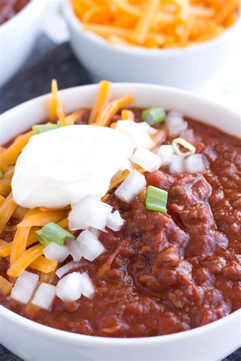 easy chili recipe  options   crowd