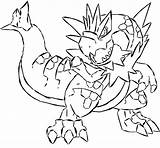 Tyrantrum Coloring Pages Template sketch template