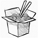 Wok Noodles Drawing Box Chinese Sushi Chopstick Food Icon Clipart Snack Coloring Line Template Drawings Clipartmag Getdrawings Iconfinder Pages Transparent sketch template