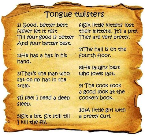 tongue twister lamance jezykowe  angielskicom