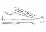 Template Converse Drawing Shoe Chuck Taylor Coloring Deviantart Shoes Sneaker Sneakers Vans Drawings Pages Outline Blank Taylors Printable Sheets Templates sketch template