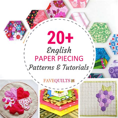 english paper piecing patterns  tutorials favequiltscom