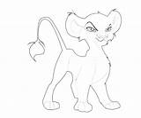 Vitani Lion King Pages Coloring Template sketch template