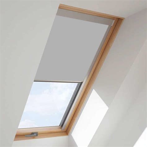 light grey roof skylight blind  velux windows cheapest blinds uk
