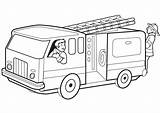 Fire Coloring Pages Safety Truck Color Kids Draw sketch template