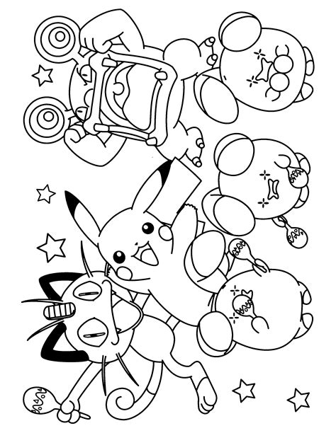 baby cute pokemon coloring pages pokemon drawing easy