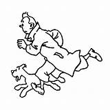 Tintin sketch template