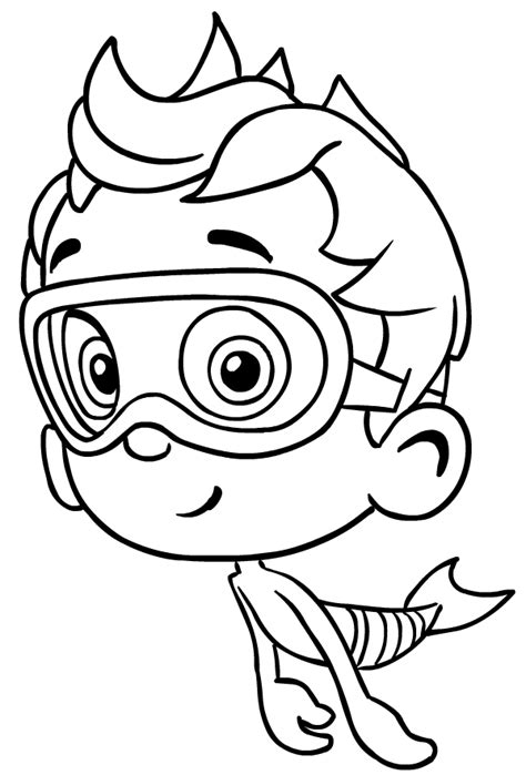 coloring pages bubble guppies coloring pages  kids