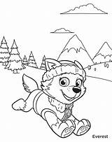 Everest Patrol Paw Coloring Pages Colouring Printable Print Drawing Mountains Color Kids Find Getdrawings Getcolorings Search Again Bar Case Looking sketch template