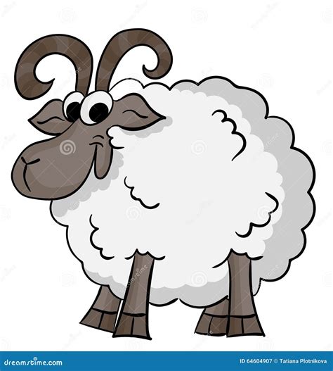 de leuke schapen van het beeldverhaal vector illustratie illustration  vrolijk illustratie