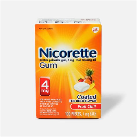 nicorette gum  mg  ct