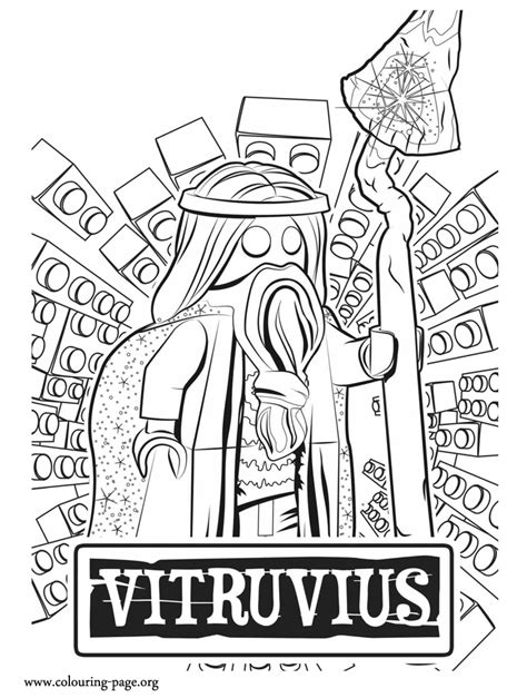 lego  vitruvius coloring page