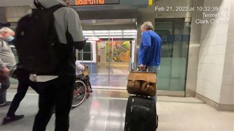 Airplane To Baggage Claim At Harry Reid International Airport Las