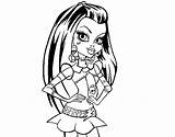 Frankie Stein Coloring Monster High Pages Coloringcrew sketch template