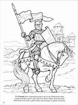Coloring Pages Medieval Coloriage Horse Knight Chateau Fort Schleich Adult Fantasy Books Colouring Castle Rainbowresource Template Open Book Knights sketch template