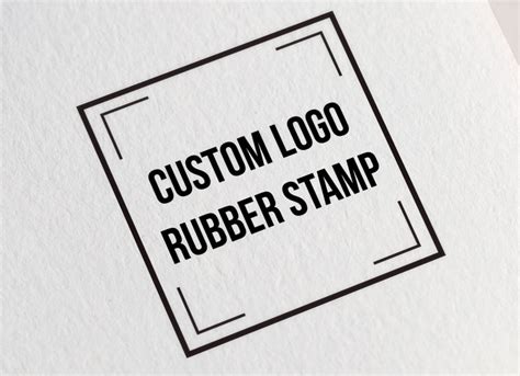 custom logo rubber stamp company stamp business stamp  etsy