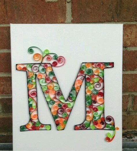 quilling template  letter  quilled letter