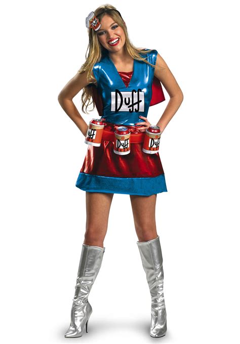 adult sexy duffwoman costume funny simpsons character