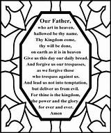 Lords Prayers Doa Bapa sketch template