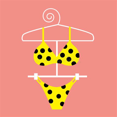 yellow polka dot bikini stock illustration illustration of spot 2247373
